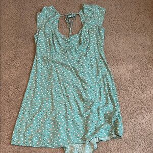 Floral Teal Dress